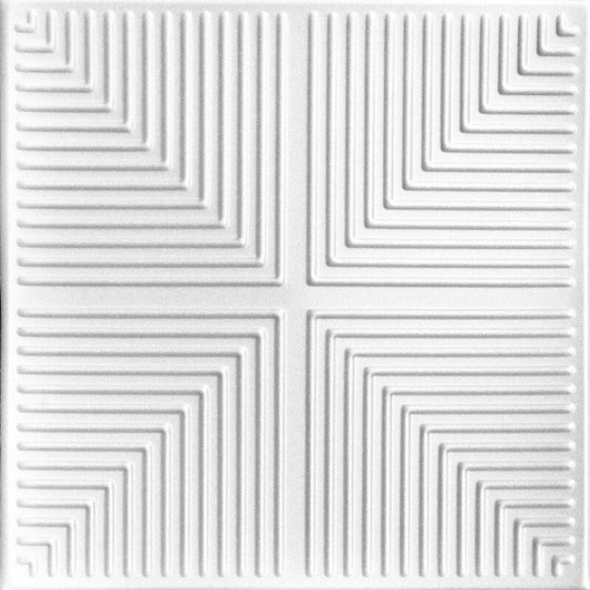 Illusions 1.635 Ft. X 1.635 Ft. Glue-Up Polystyrene Ceiling Tile Color Gold Moss