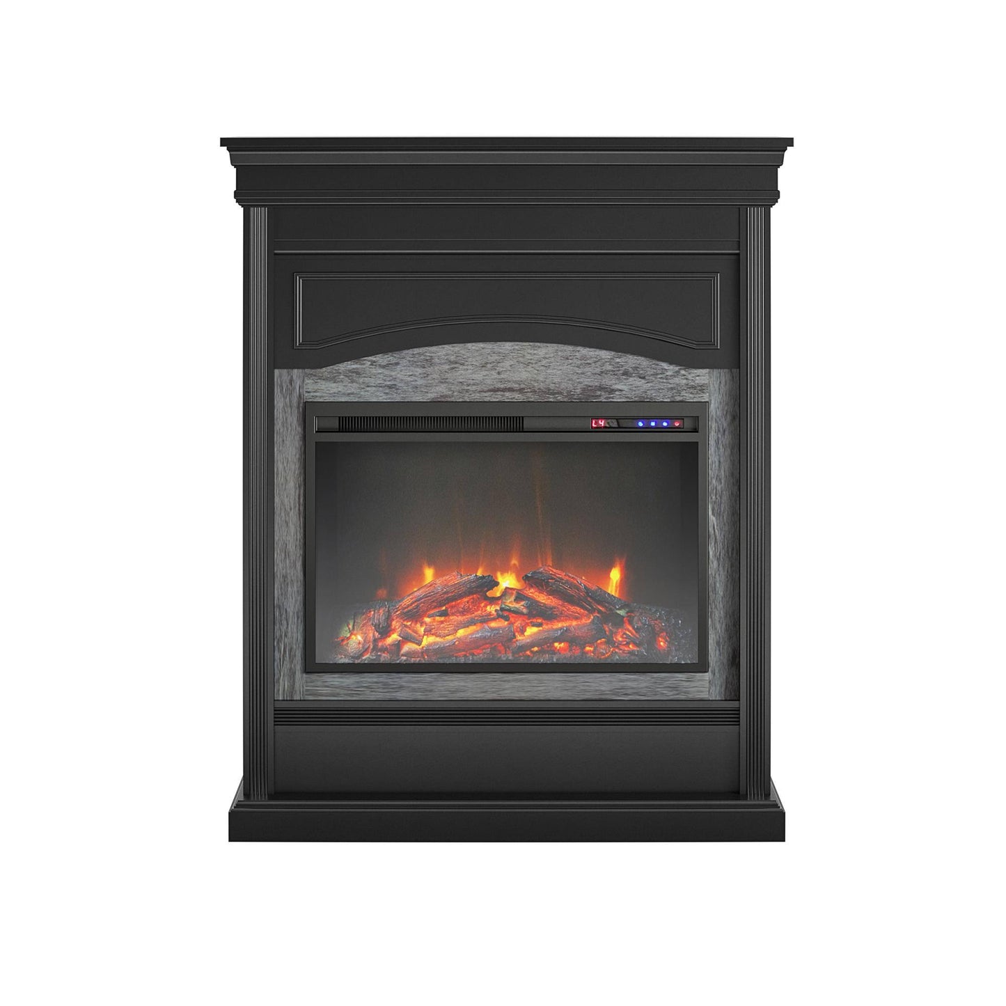 Home Lamont Electric Fireplace - Black