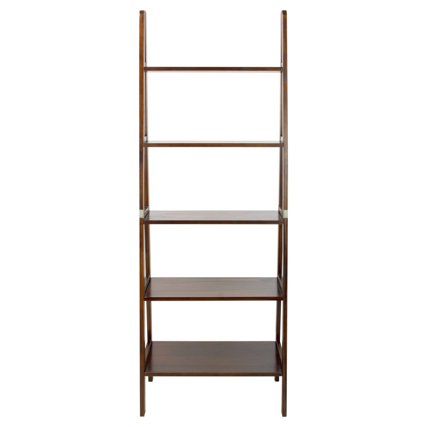 Home 5 Shelf Ladder Bookcase - Warm Brown