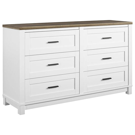 Home Chapel Hill 6 Drawer Dresser In White